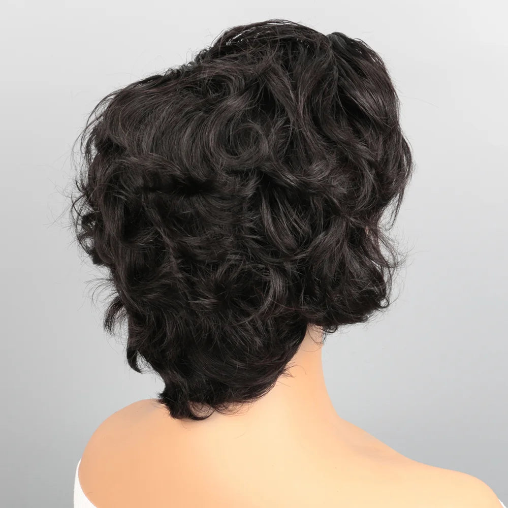 Pixie Cut Wig Human Hair Straight13X4 HD Lace Front Wigs Wear and Go Glueless Wigs Human Hair Short Curly Natural Wigs for Woman